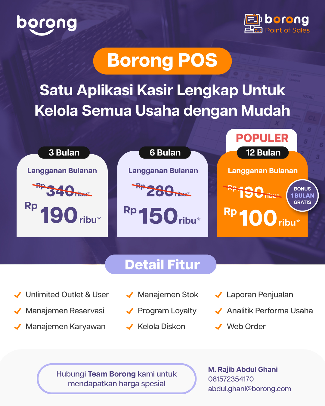 Ghani Pricelist Marketing Borong Indo